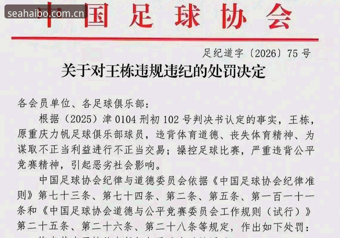 海博体育H5 中国足协第三批禁足名单最新动态:65名足球从业者因腐败被重罚